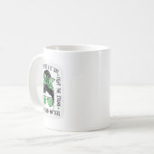 健康問題Messy Bunメンタルヘルス認識度 コーヒーマグカップ (正面左)