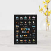 健康対処スキル心理学者メンタルヘルスA カード (黄色い花)