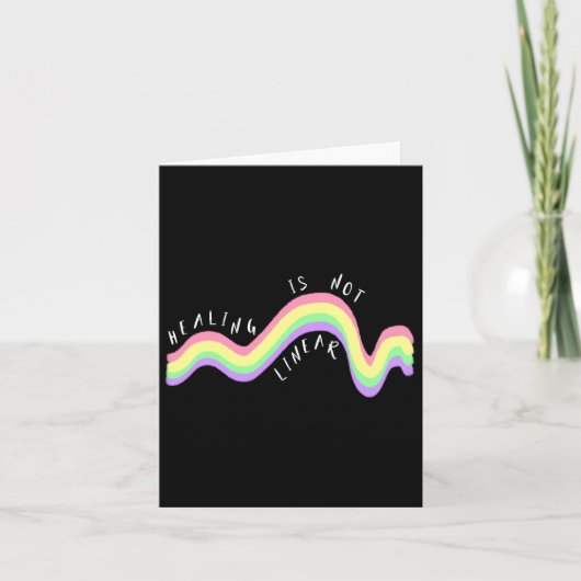 健康引用文ヒーリングはリニアレインボーではない カード (正面)