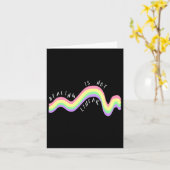 健康引用文ヒーリングはリニアレインボーではない カード (黄色い花)