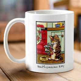健康志向の子猫かわいいカスタム コーヒーマグカップ
