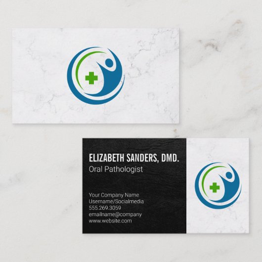 健康応急処置の記号 | 医学 | 歯科 名刺 (正面/裏面)