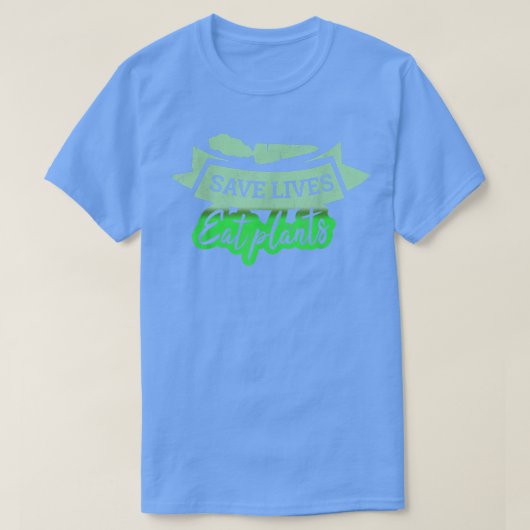 健康救植物生食べ産植物ビーガン Tシャツ (デザイン正面)