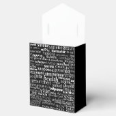 健康文字ギフトまたは特典ボックスあなたの色を選択 フェイバーボックス (オープン)