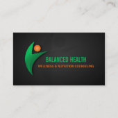 健康栄養物およびフィットネスのコーチ 名刺 (正面)