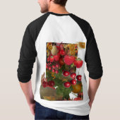 健康栄養野菜の果物 Tシャツ (裏面)