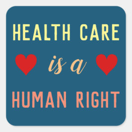 健康気には人間の権利だ スクエアシール