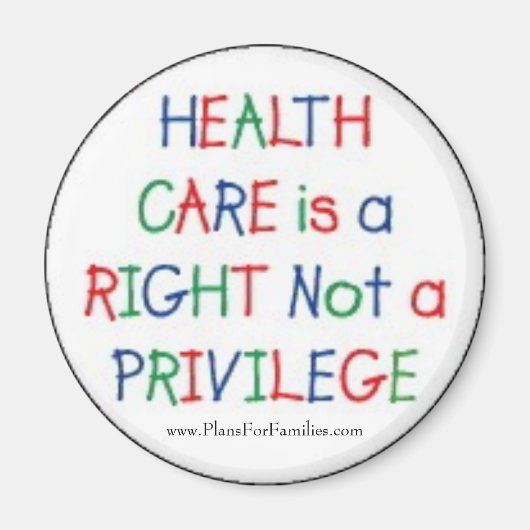 健康気には特権ではない権利 マグネット (正面)