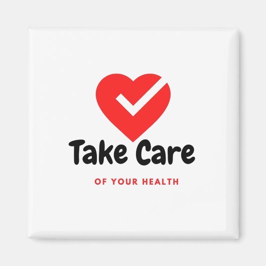 健康気にを取り戻せ マグネット (正面)