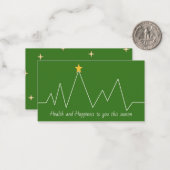 健康気に労働者の季節カード ノートカード (正面/裏面インサイチュ)