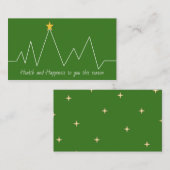 健康気に労働者の季節カード ノートカード (正面/裏面)