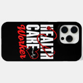 健康気に労働者フリーのユニバーサル手頃健康 Case-Mate iPhoneケース (裏面 (横))