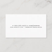 健康気に専門者 | ナースアイコン 名刺 (裏面)