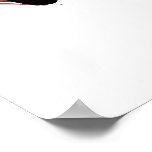 健康漢字記号日本の書 ポスター (角)