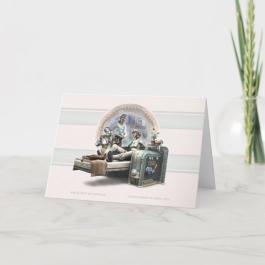 「健康状のグリーティングカー得ドがあれば カード (正面)