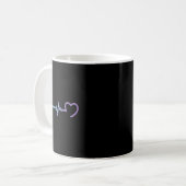 健康疾病心拍自殺予防 コーヒーマグカップ (正面左)