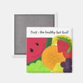 健康的なファストフードに実を結ぶ マグネット (正面/裏面)