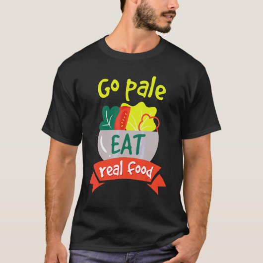 健康的なヴィーガン食 パレオ ダイエット Tシャツ (正面)