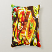 健康的な出会い寛大な：グリルチーズの喜び アクセントクッション (正面(垂直))