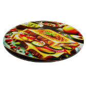 健康的な出会い寛大な：グリルチーズの喜び カッティングボード (角)