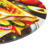 健康的な出会い寛大な：グリルチーズの喜び カッティングボード (角)