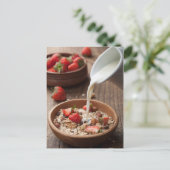 健康的な朝食 ポストカード (スタンド正面)