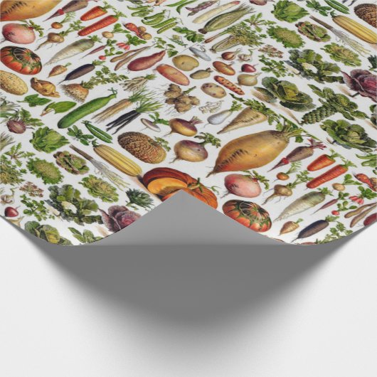 健康的な生活は野菜を生産する ラッピングペーパー (角)