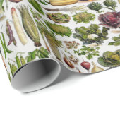 健康的な生活は野菜を生産する ラッピングペーパー (ロールコーナー)