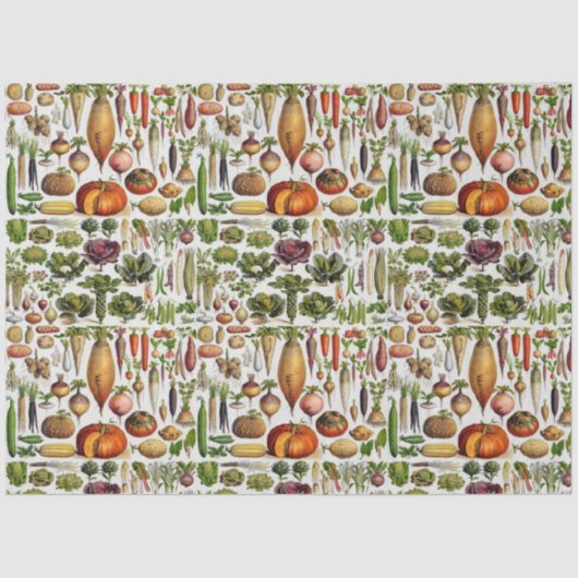 健康的な生活は野菜を生産する 薄葉紙 (正面)