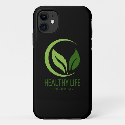 健康的な生活 ポジティブな気持ちだけ Case-Mate iPhoneケース (裏面)
