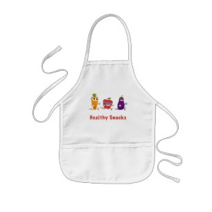 健康的な軽食 子供用エプロン