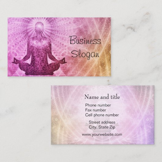 健康瞑想 名刺 (正面/裏面)