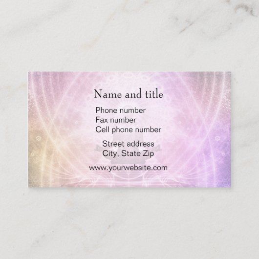 健康瞑想 名刺 (裏面)