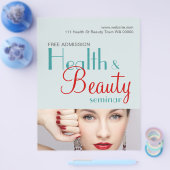 健康美しいセミナーチラシ招待状 チラシ (シングル)