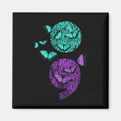 健康自殺認識度蝶 マグネット (正面)