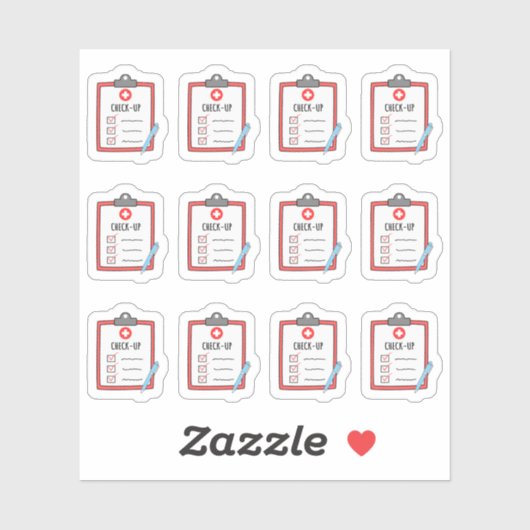 健康診断医の訪問ヘルスケアリマインダープランナー シール (シート)