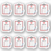 健康診断医の訪問ヘルスケアリマインダープランナー シール (正面)