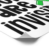 健康認識度いくつかの傷が見えない1 ポスター (角)
