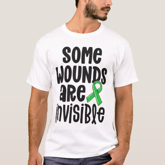 健康認識度いくつかの傷が見えない1 Tシャツ (正面)