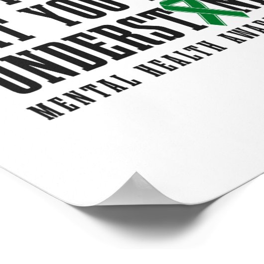 健康認識度は自分が理解していないものを判断しない ポスター (角)