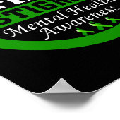 健康認識度ストップザスティグマ緑リボン ポスター (角)