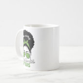 健康認識度乱雑Bunメンタルヘルス問題 コーヒーマグカップ (正面左)
