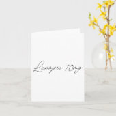 健康認識度- lexapro 10mg – 筆記体 カード (黄色い花)