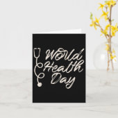 健康認識度、World Health Day Tee、ナース カード (黄色い花)
