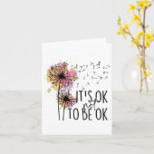 健康認識度Its OkしないOk Dandelion Flo カード (黄色い花)