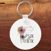 健康認識度Its OkしないOk Dandelion Flo キーホルダー (正面)