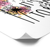 健康認識度Its OkしないOk Dandelion Flo ポスター (角)