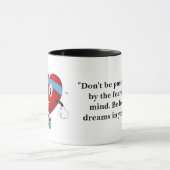 健康走赤ハート マグカップ (中央)