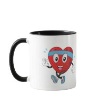 健康走赤ハート