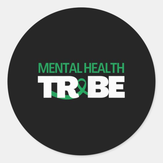 健康部族メンタルヘルス認識度 ラウンドシール (正面)